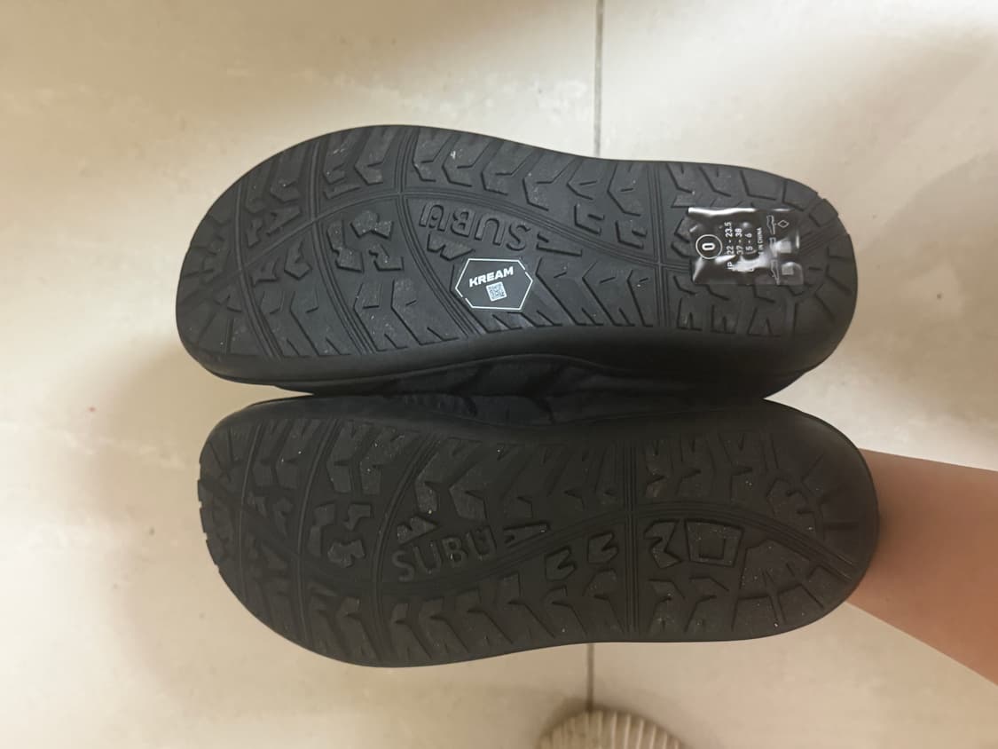 수부 패딩 슬리퍼 블랙 0사이즈 상품이미지3