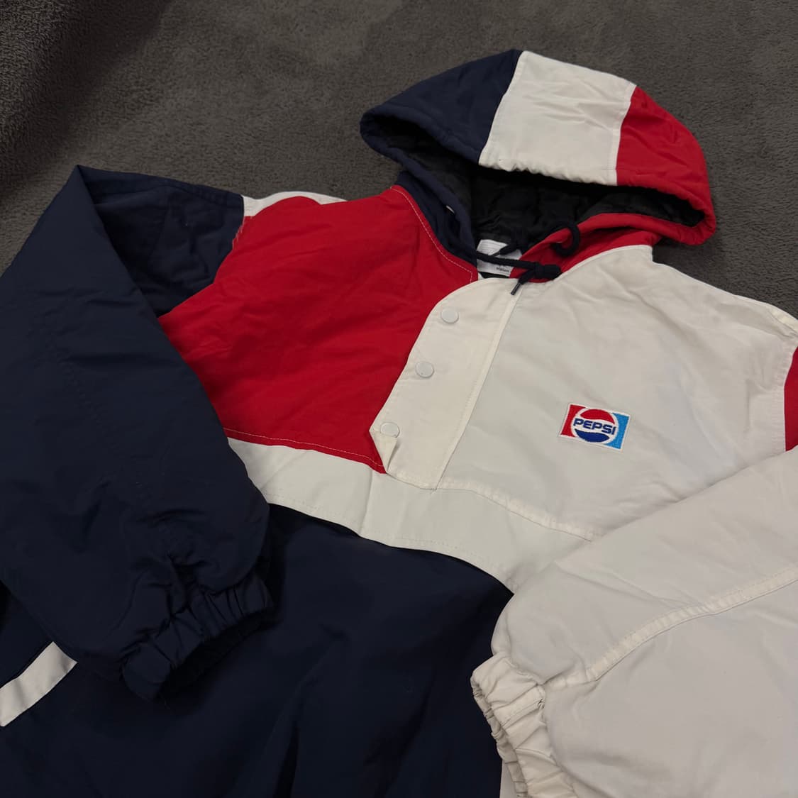 [정품] 일본 빈티지 vision company 펩시 아노락 패딩 자켓 상품이미지1