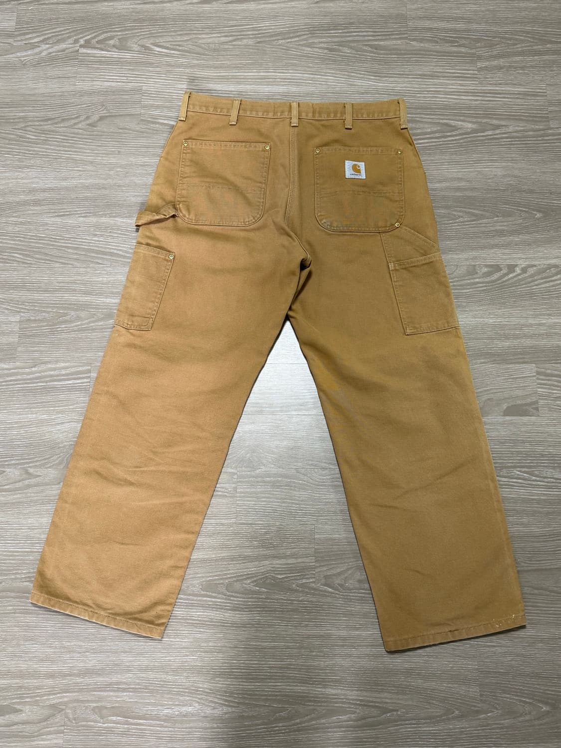 90s USA 칼하트 더블니 브라운 95년 생산 36x30 상품이미지2