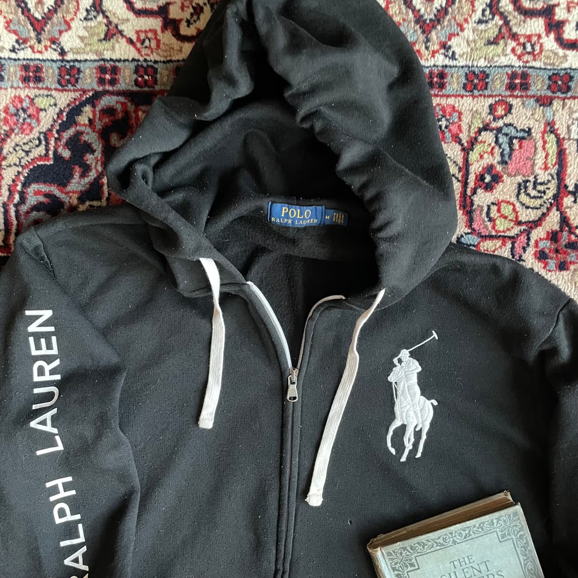 폴로 랄프로렌 블랙 빅포니 후드집업 상품이미지2