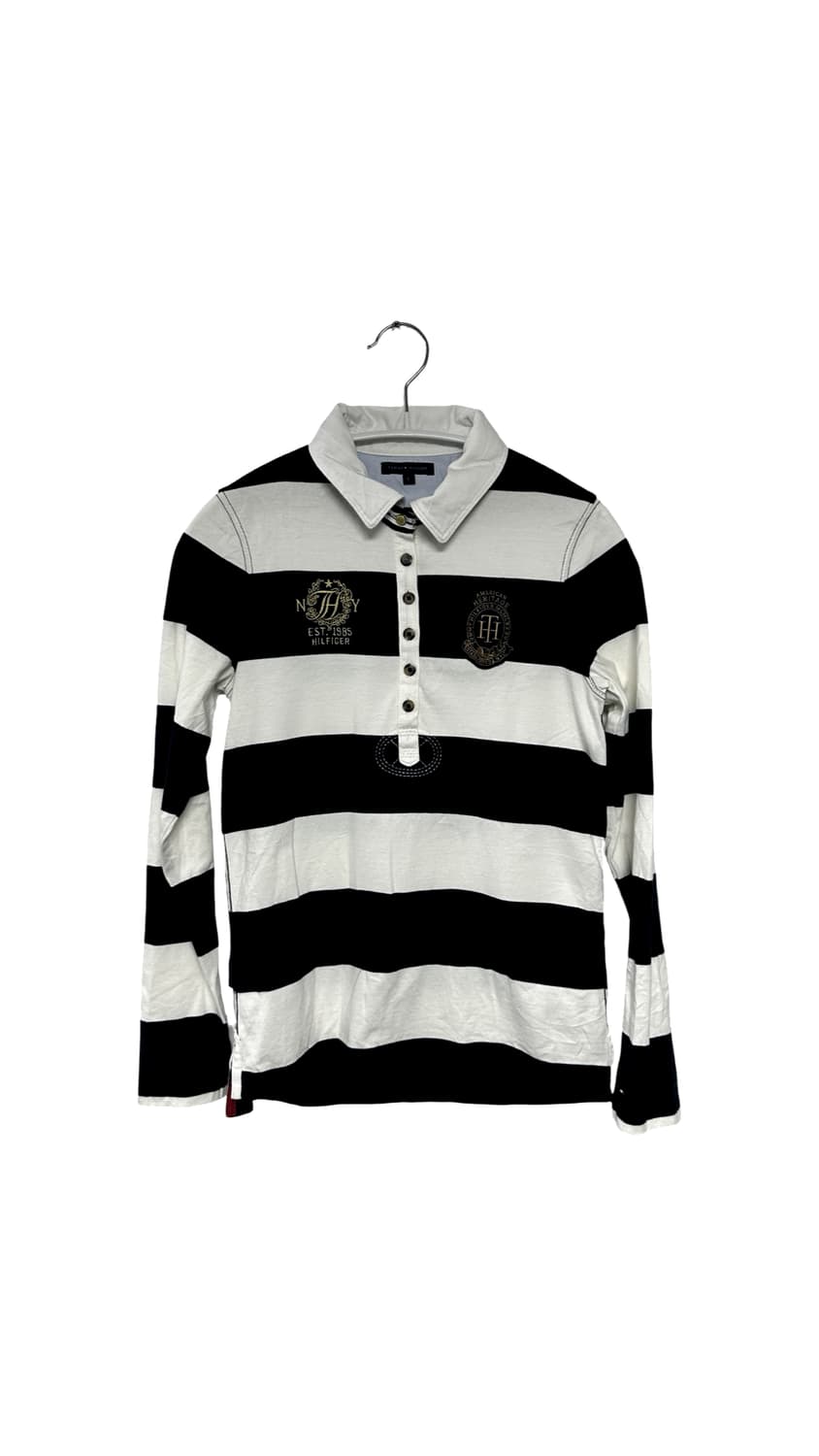 타미힐피거 크레스트 스트라이프 럭비 티 상품이미지1