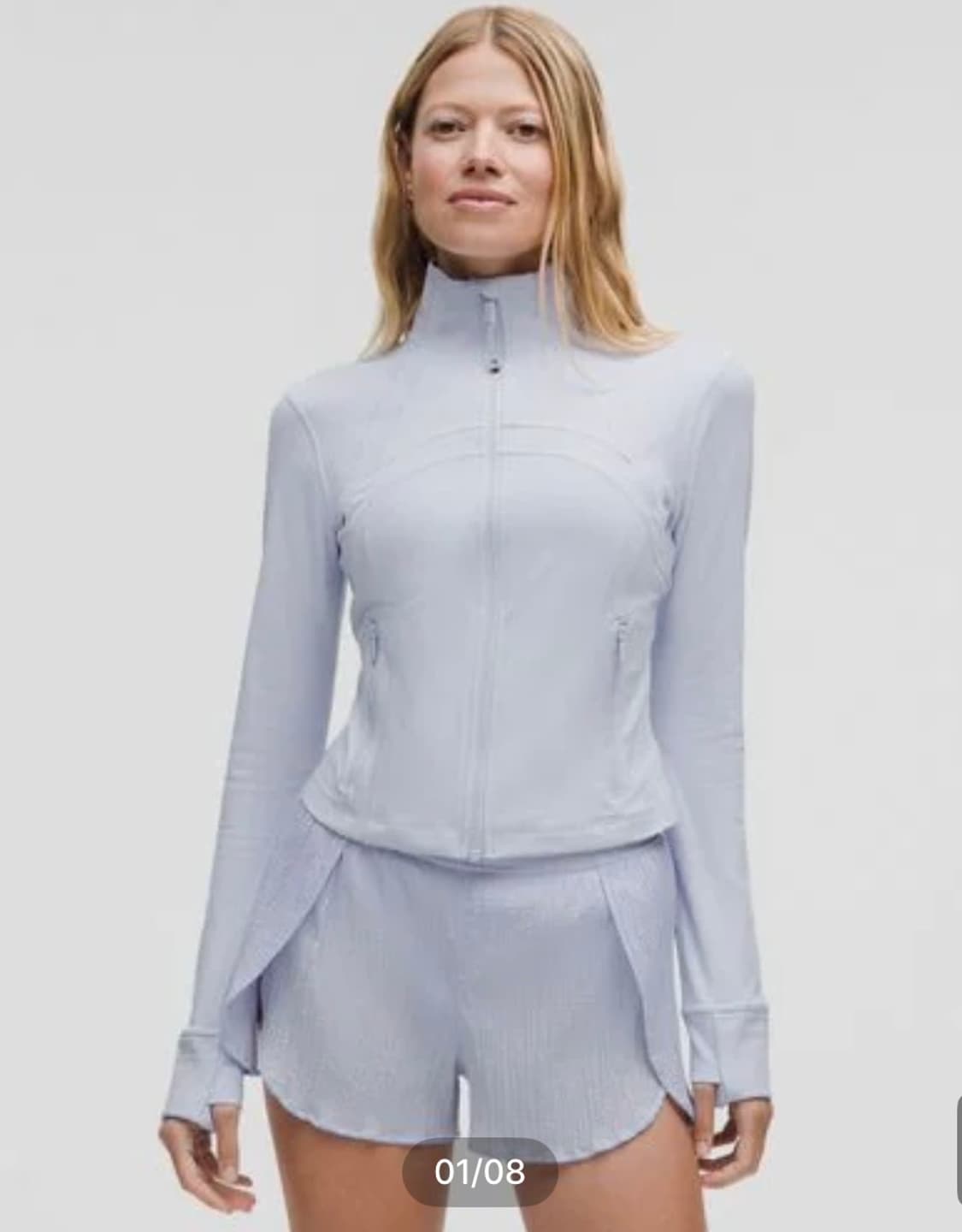 룰루레몬 디파인 크롭 자켓 Serene Blue 4사이즈 상품이미지1