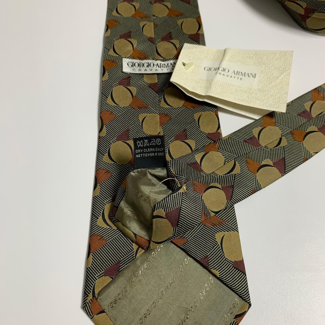 조르지오 아르마니 택 달린 미사용품 명품넥타이 100실크 A+ 9.5cm 상품이미지8