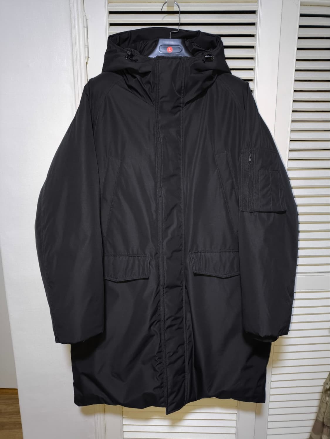 2XL 무탠다드 미니멀 패딩 파카 건메탈색상 상품이미지1