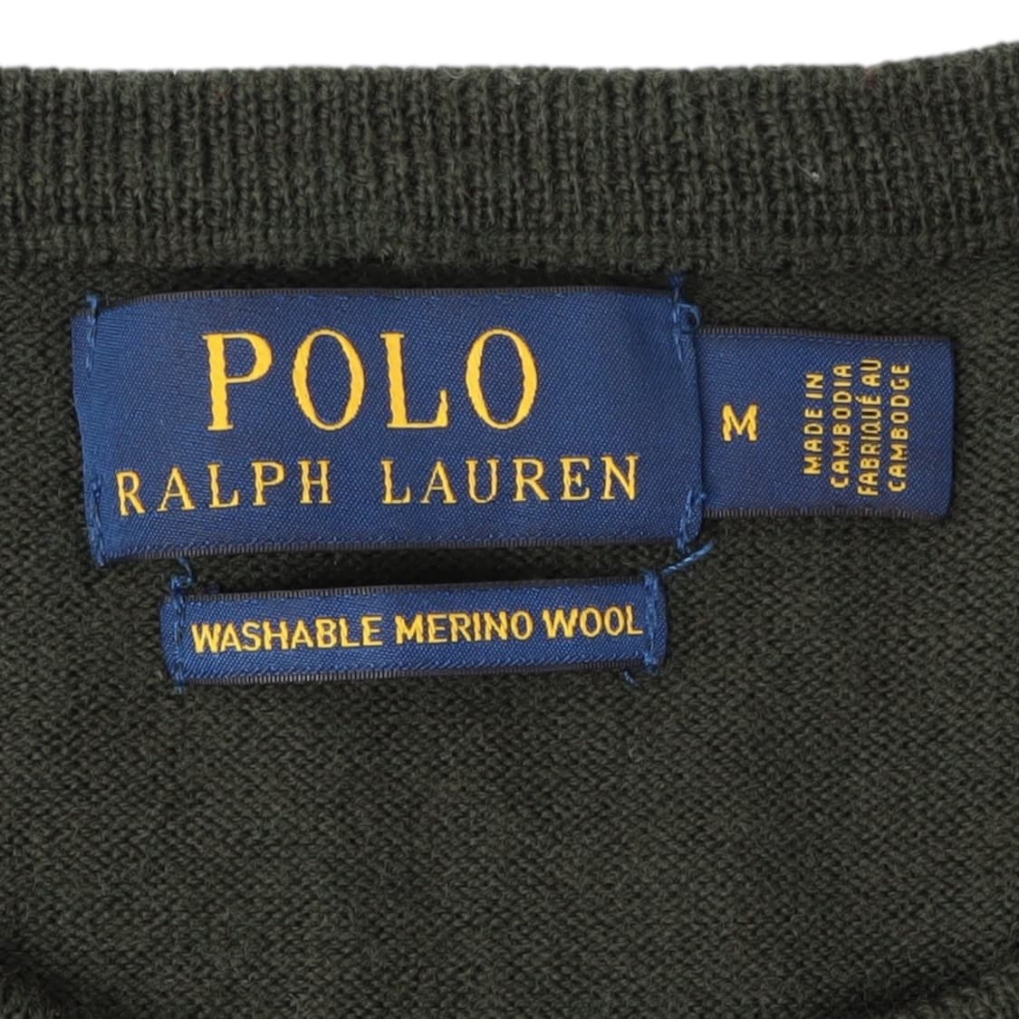 폴로 랄프로렌 다크그린 워셔블 메리노 울 라운드 니트 상품이미지8