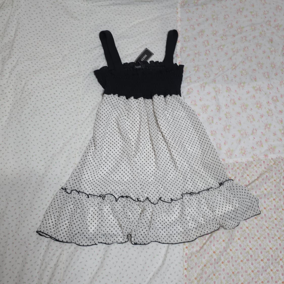 빈티지 도트 캉캉 원피스 로걀 트랄라라 리즈리사깔 모리 상품이미지1