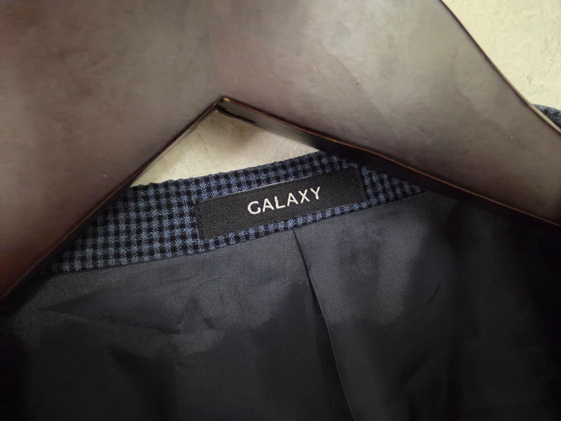 갤럭시 체크 패턴 남성 자켓 48B 상품이미지3