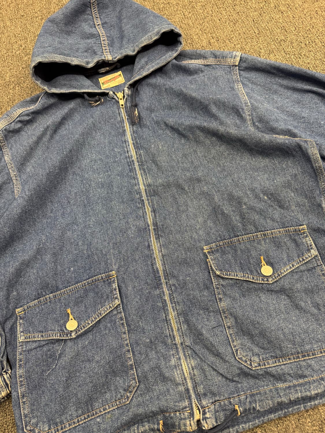M)랭글러 빈티지 데님 후드집업 상품이미지3