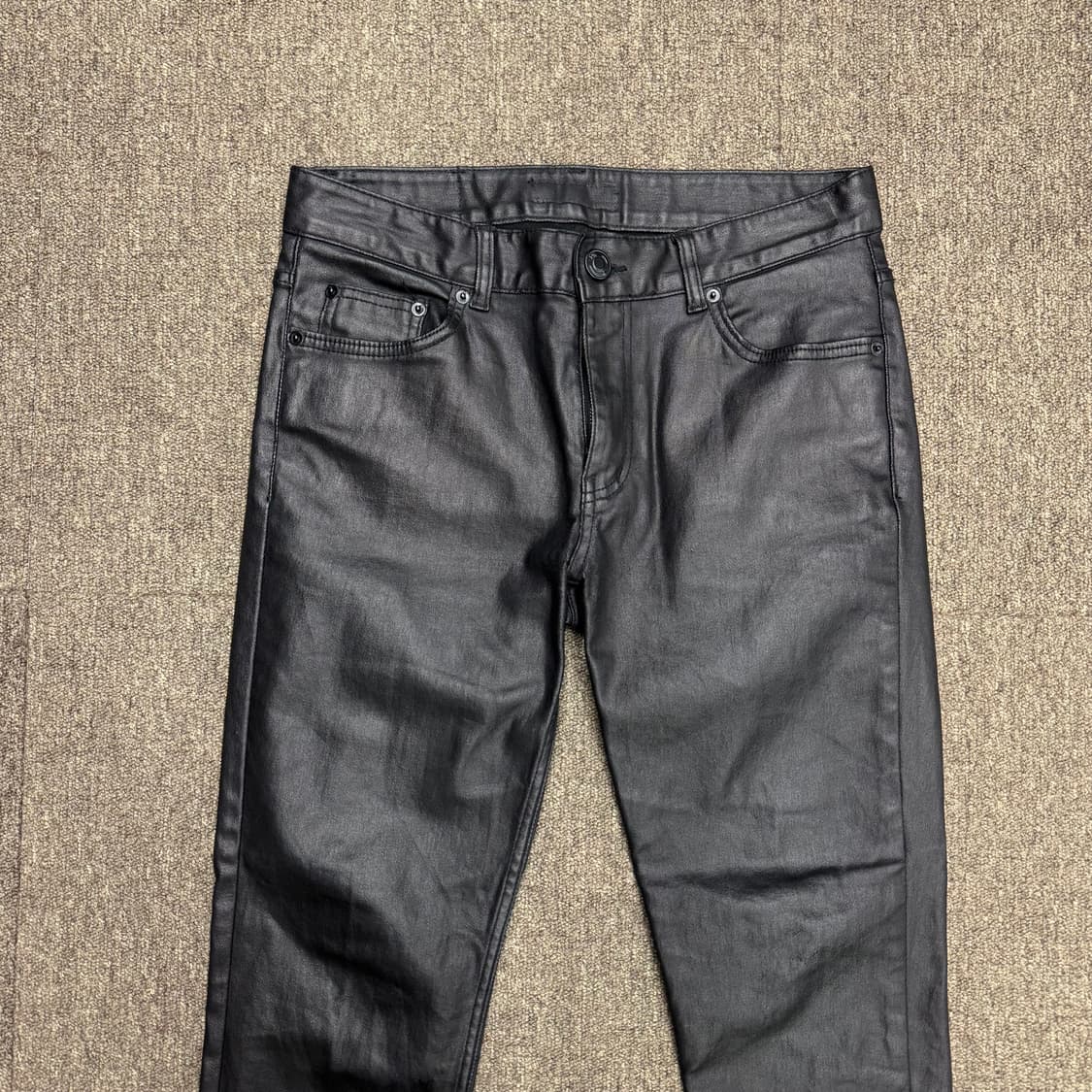 블랙 스키니 코팅진 (32)   상품이미지2