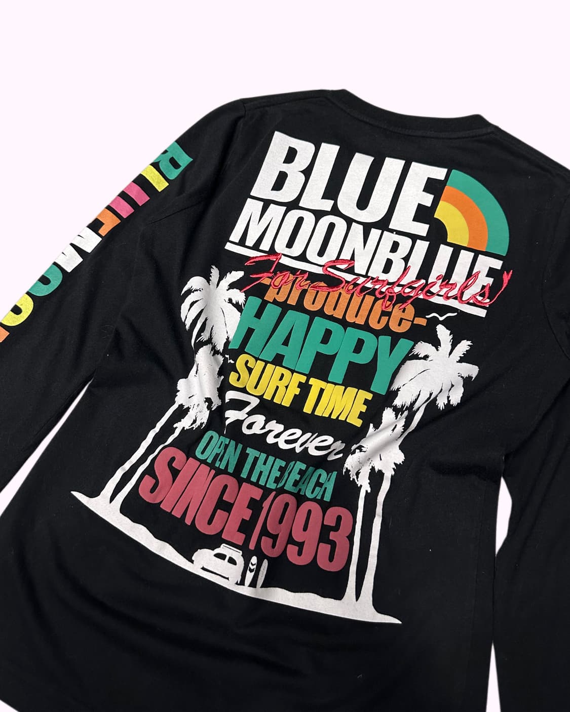 BLUEMOONBLUE logo lettering slim t-shirt 상품이미지6