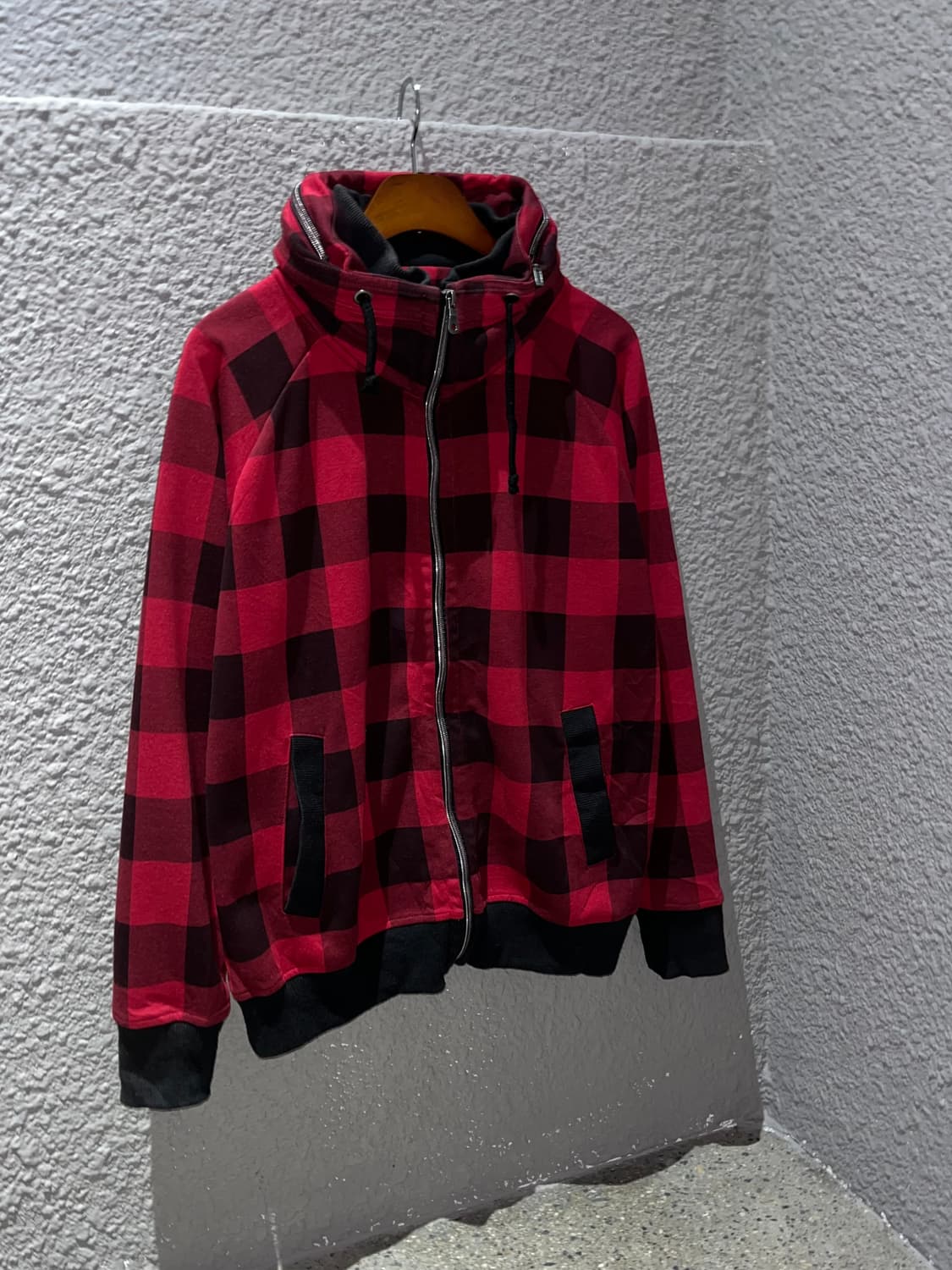 Doublefocus 체크 집업 상품이미지1