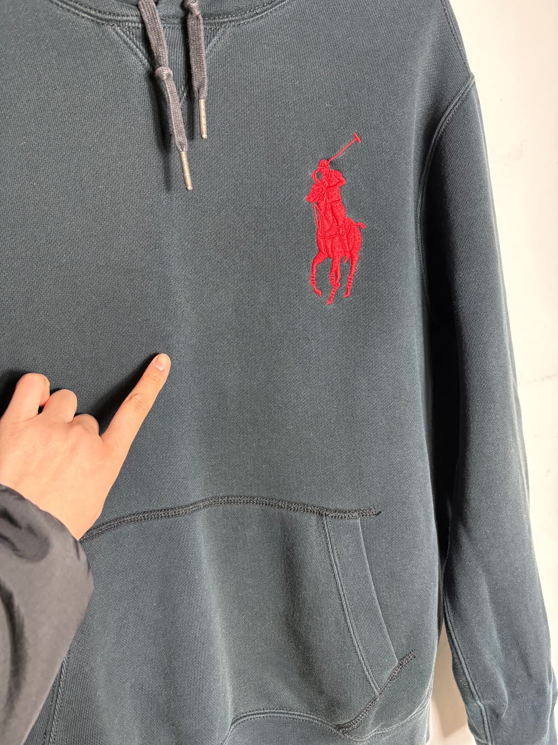 Polo 폴로 빅포니 블랙 후드 티셔츠 상품이미지7