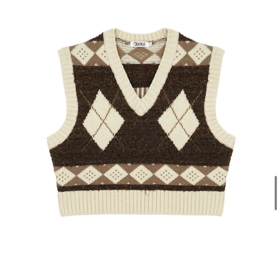 그로브 pile vest brown 상품이미지3