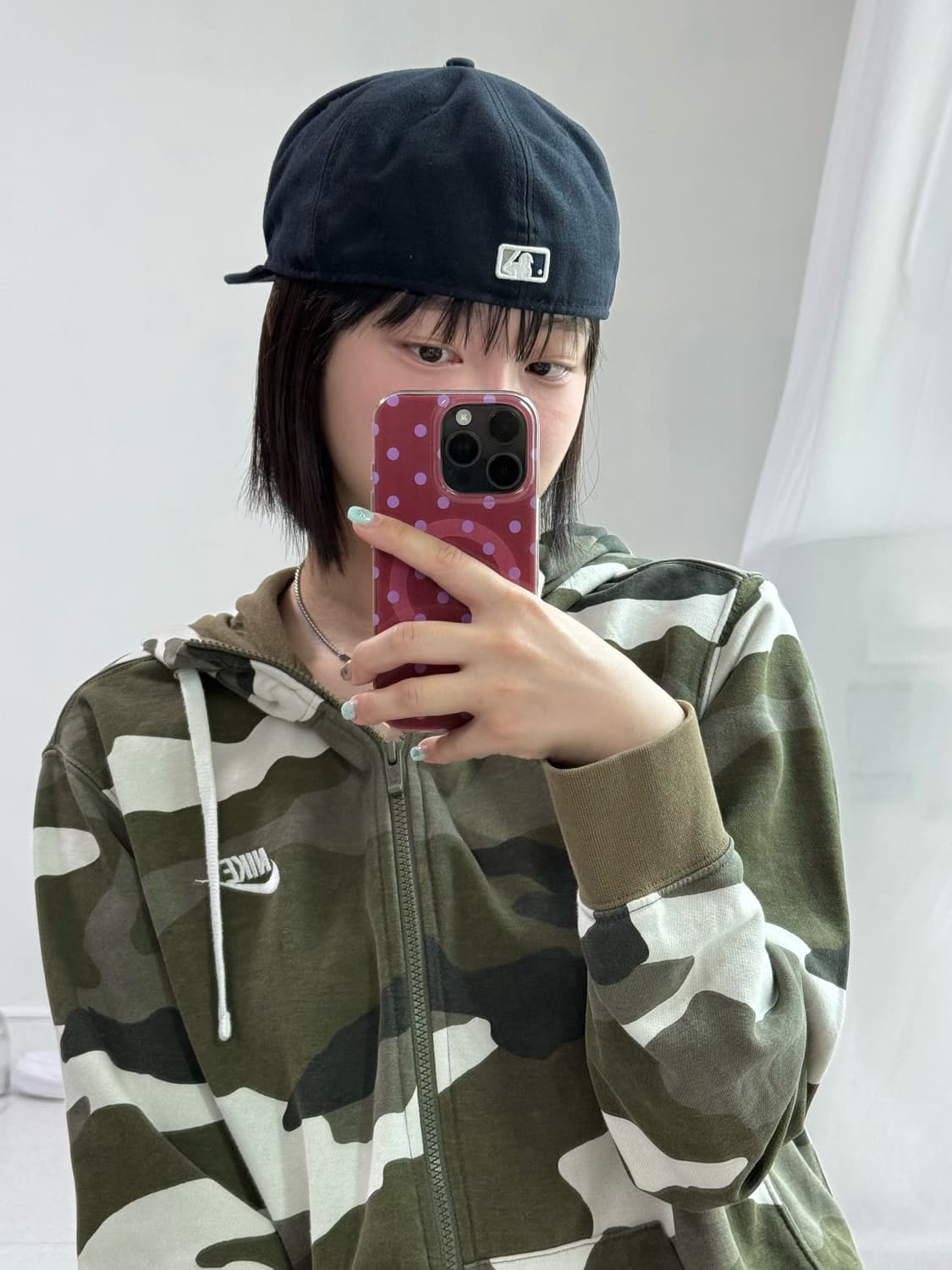 뉴에라 네이비 로고 캡 상품이미지4