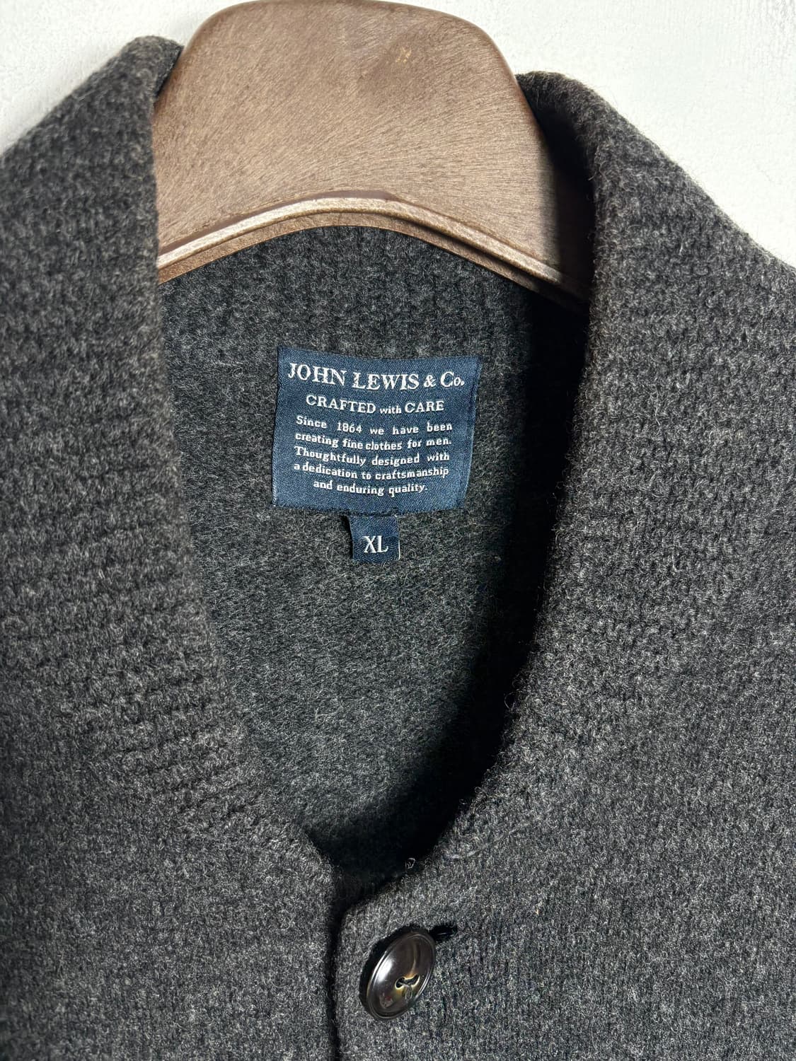 John lewis&co 램스울 차콜 가디건 상품이미지3