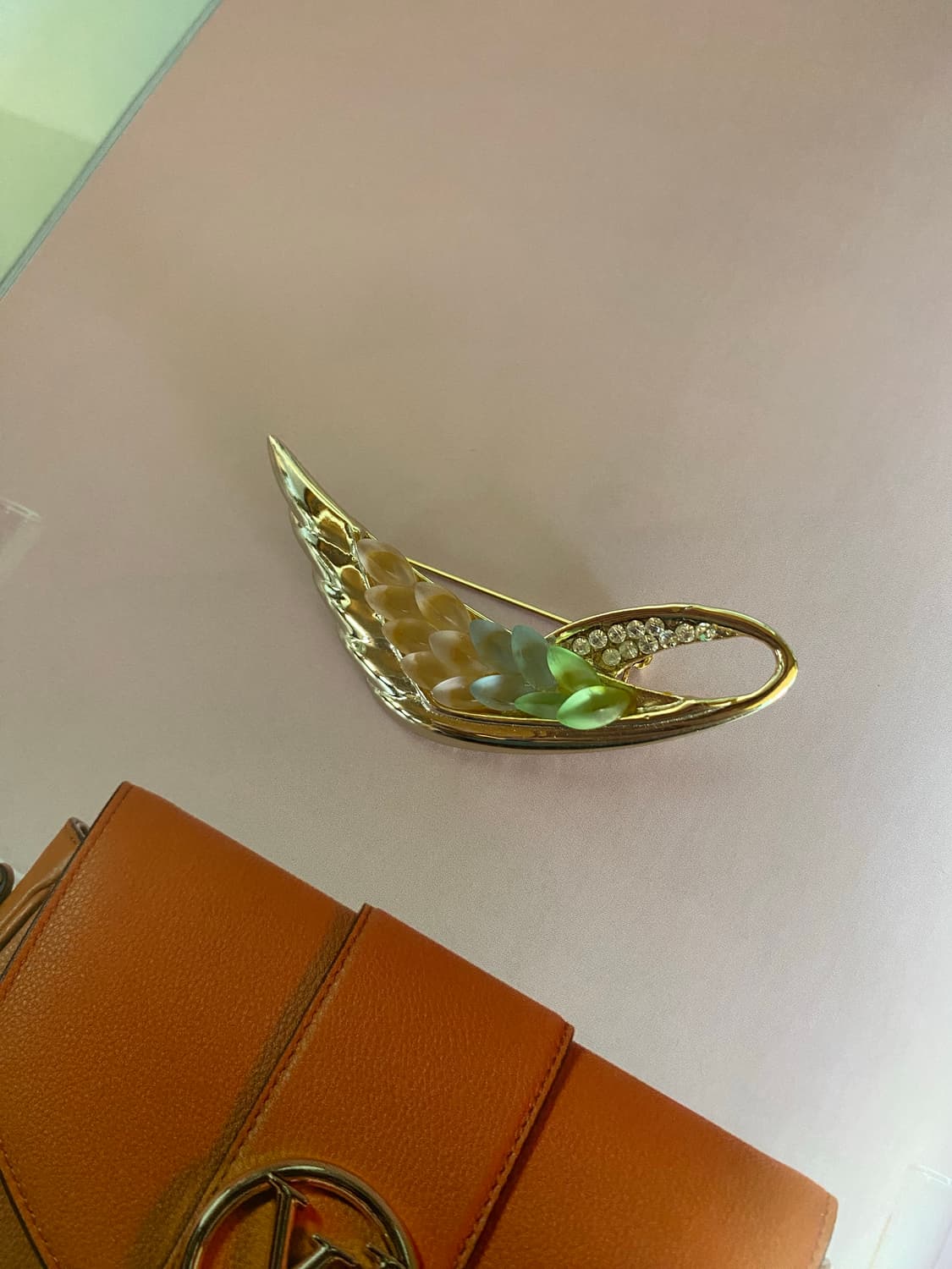 빈티지 파스텔 무광 리프 브로치 상품이미지4