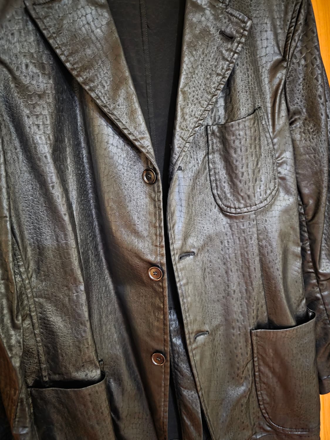 꼼데가르송 셔츠 뱀피 블레이저 L-XL 상품이미지4