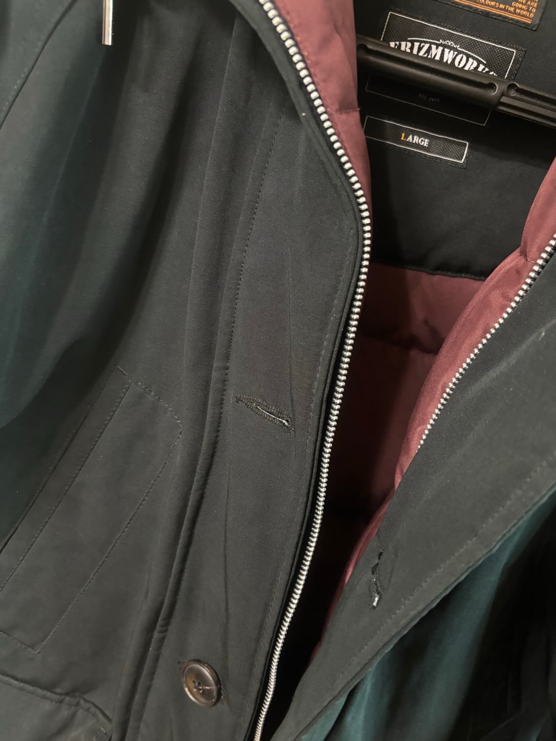 프리즘웍스 / 헤비 프로스트 다운 파카 블랙 / L 상품이미지6