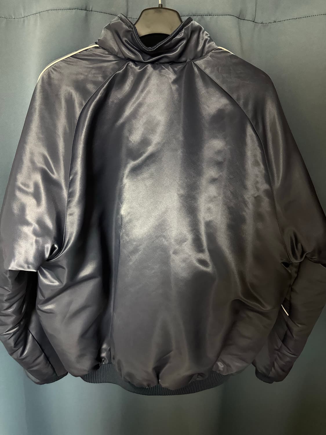  2-WAY 마이애미 베이스볼 트윌 점퍼 네이비 상품이미지2