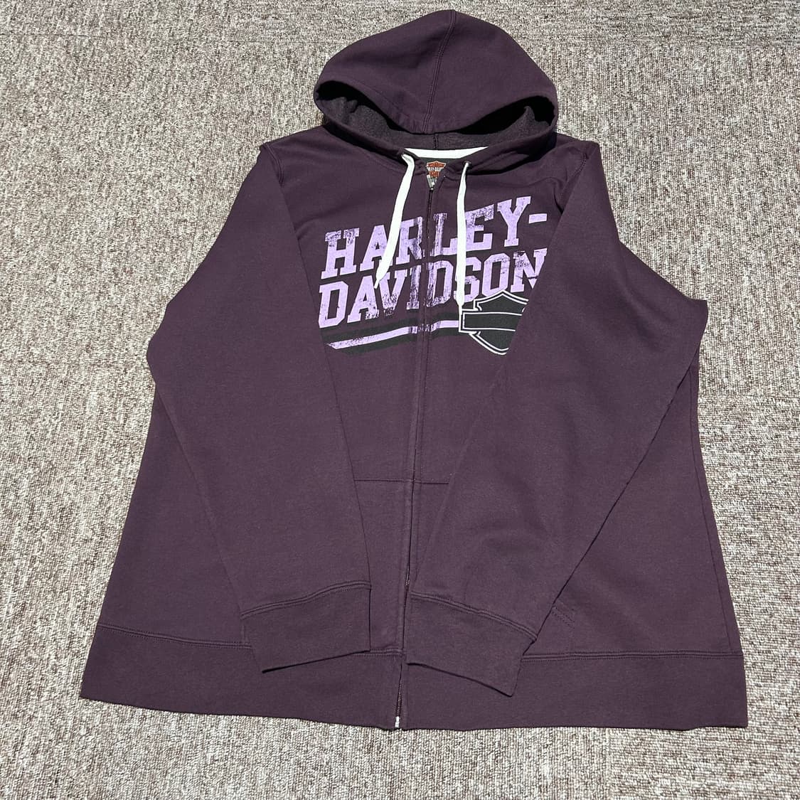 XL) 할리데이비슨 2013 보라색 후드집업 상품이미지4
