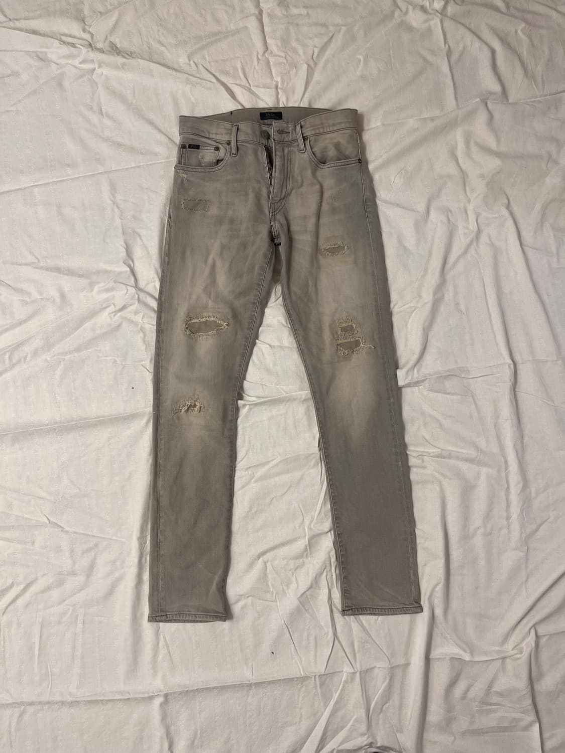 Polo Ralph Lauren white gray patch denim 상품이미지1