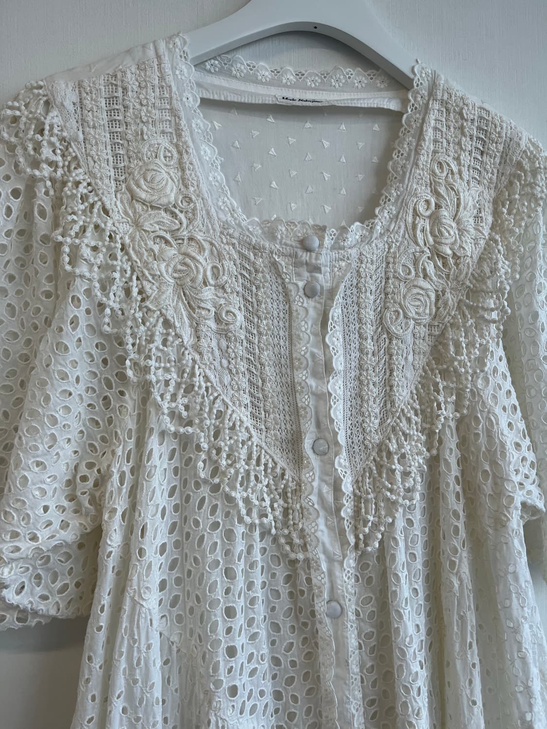 레이스 펀칭 롱 원피스 상품이미지3