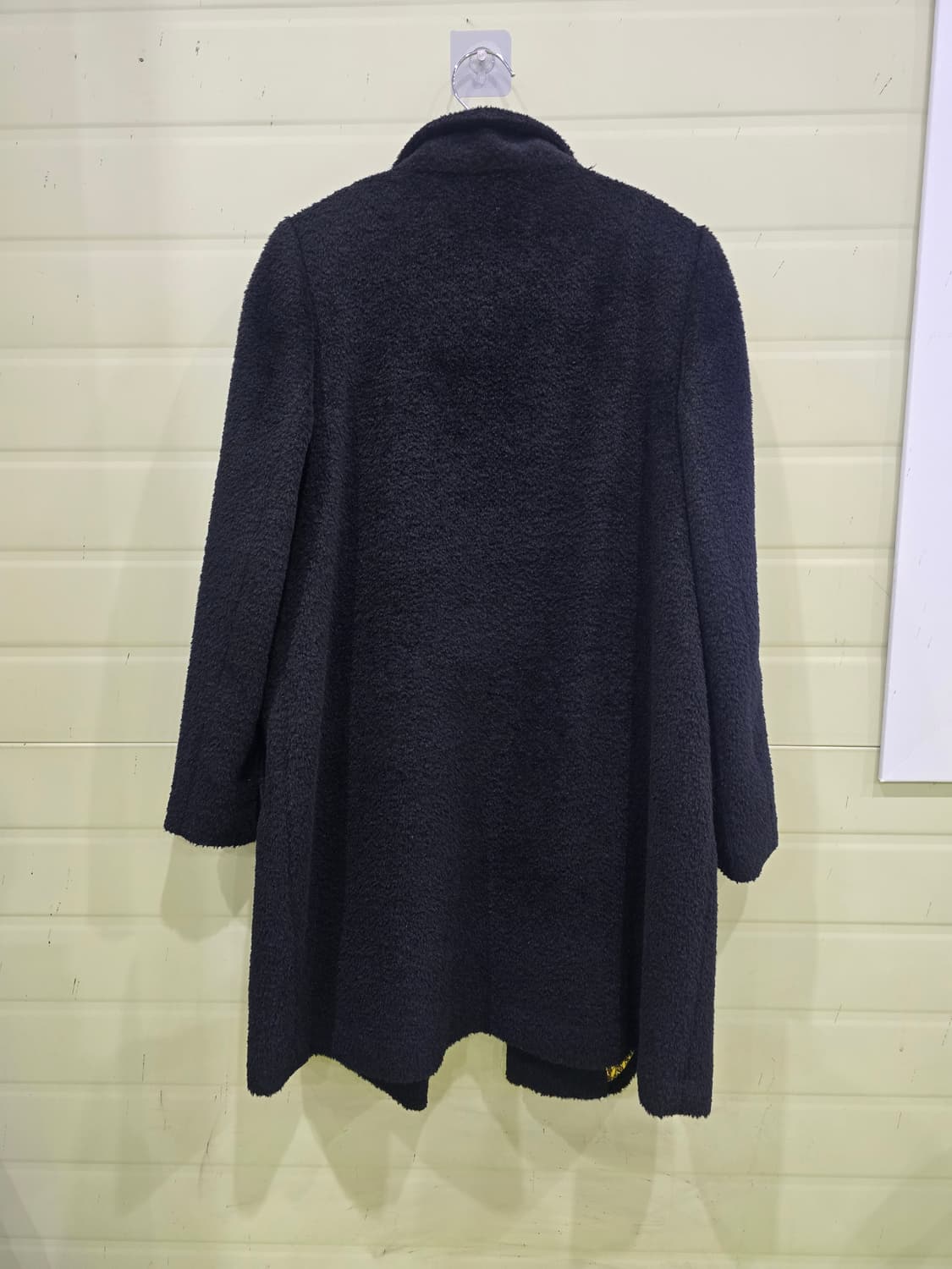 블랙 롱 코트 (안감 패턴) 상품이미지8