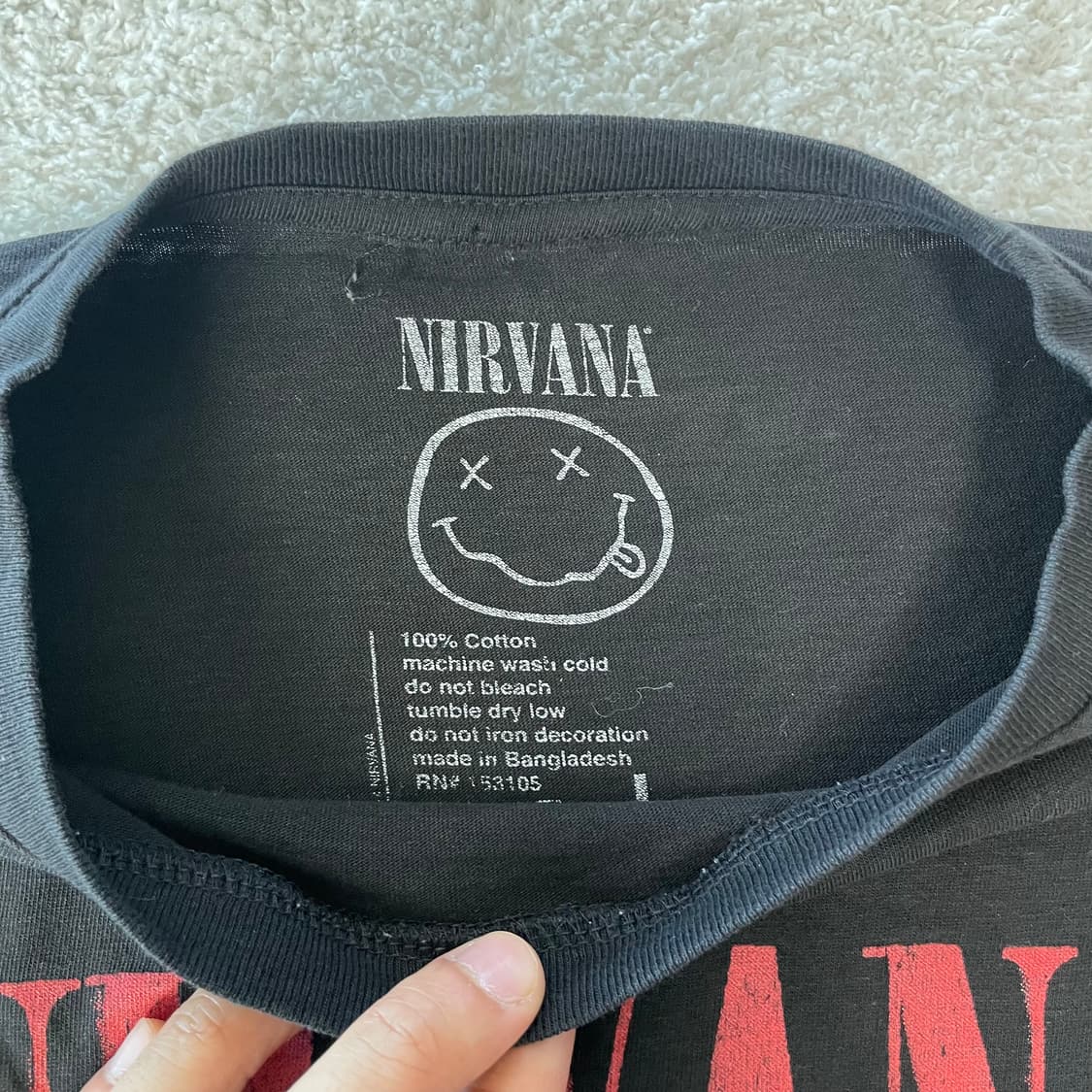 너바나 'in utero' 락티셔츠 상품이미지4