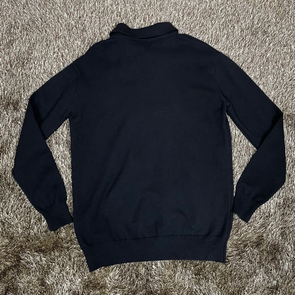 몽클레어 Moncler 블랙 로고 패치 카라 니트  L 상품이미지7