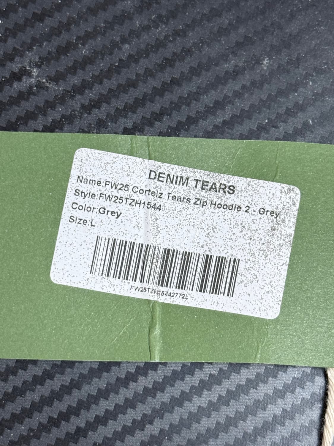 코르테이즈 x 데님티어스 후드집업 그레이 L 상품이미지5