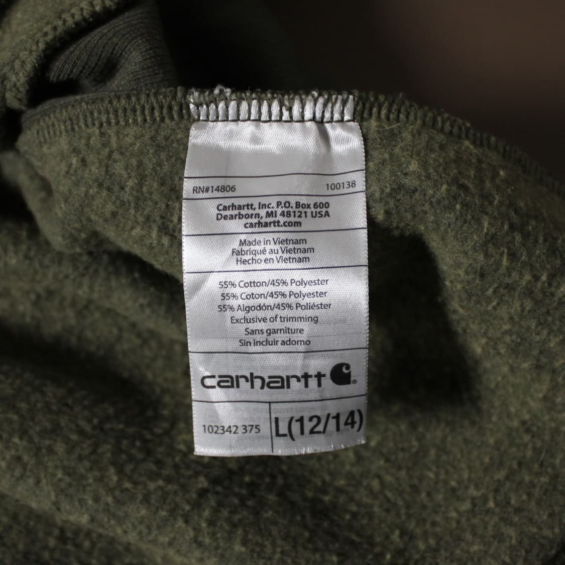 Carhartt 칼하트 카키 기모 플리스  상품이미지6