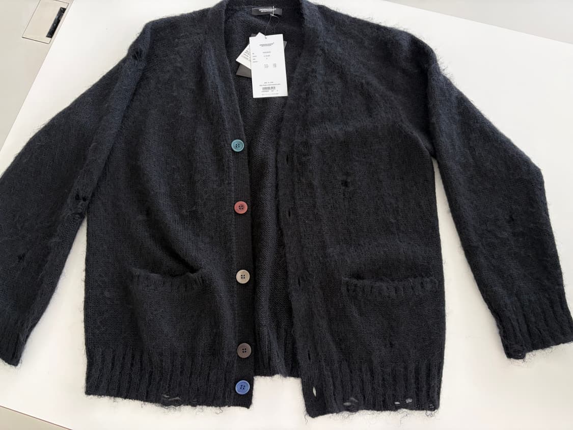 undercover 모헤드 데미지드 가디건 4사이즈 상품이미지1