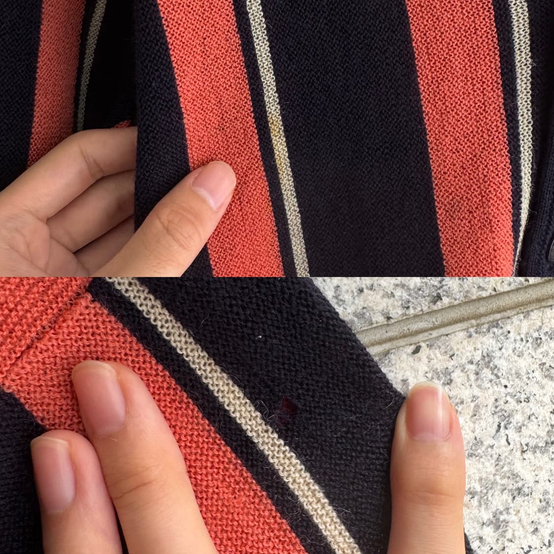 VTG 치카노 버티컬 울 가디건 상품이미지8