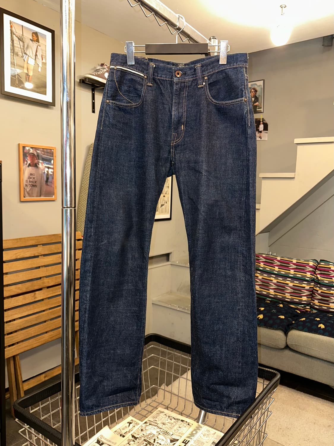 Old Beams Selvedge stitch denim pants 상품이미지3