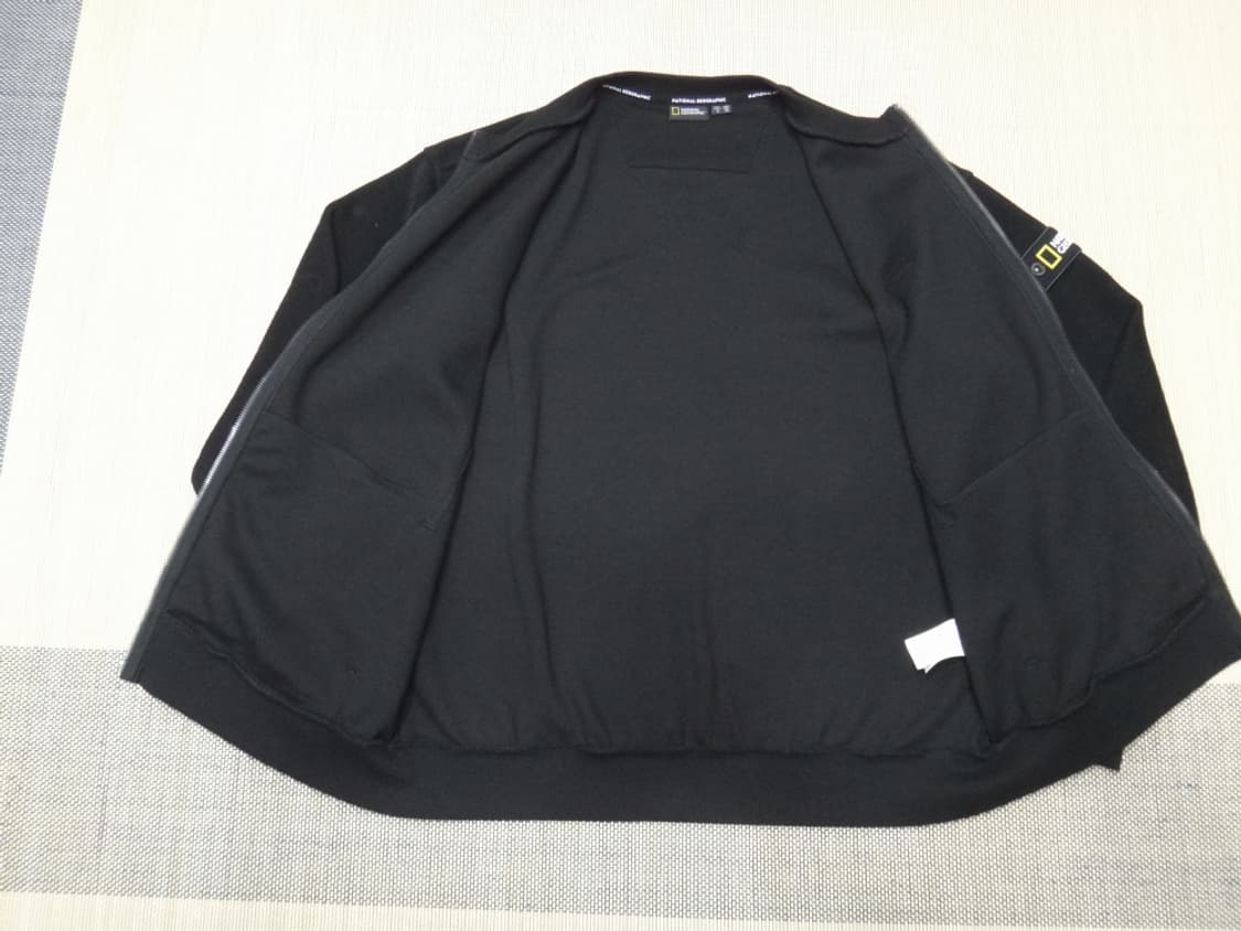 (XL/105) 내셔널지오그래픽 블랙 라운드 집업 가디건 상품이미지7