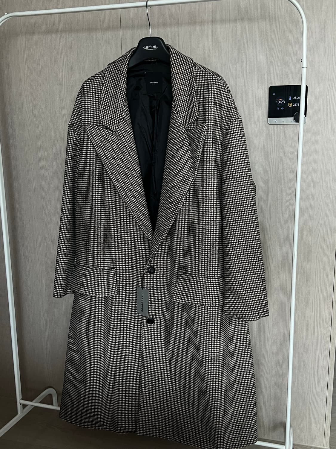 카고브로스 오버핏 롱코트 체크 free 새제품 상품이미지2