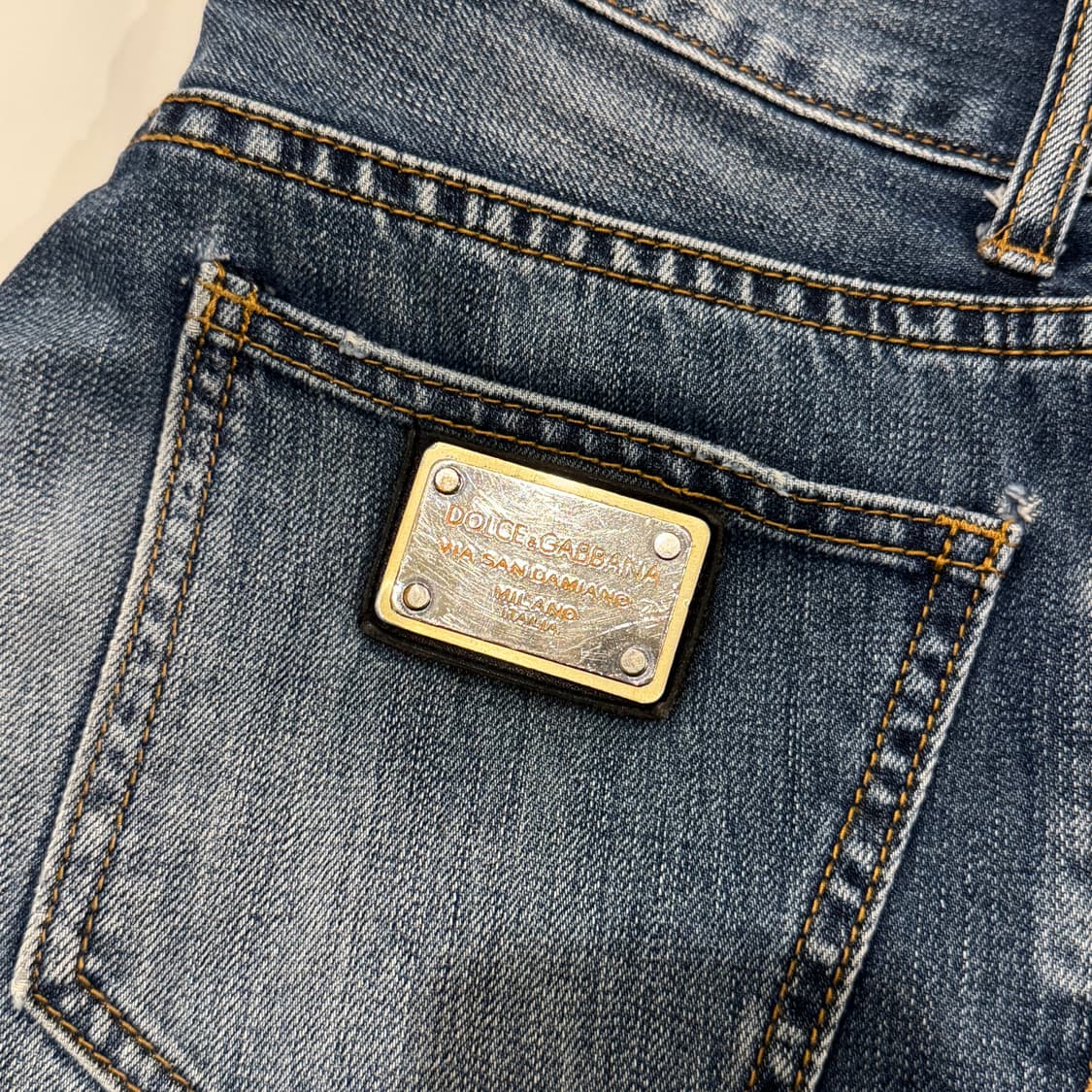 돌체앤가바나 빈티지 스트레이트 데님 팬츠 32inch 상품이미지6