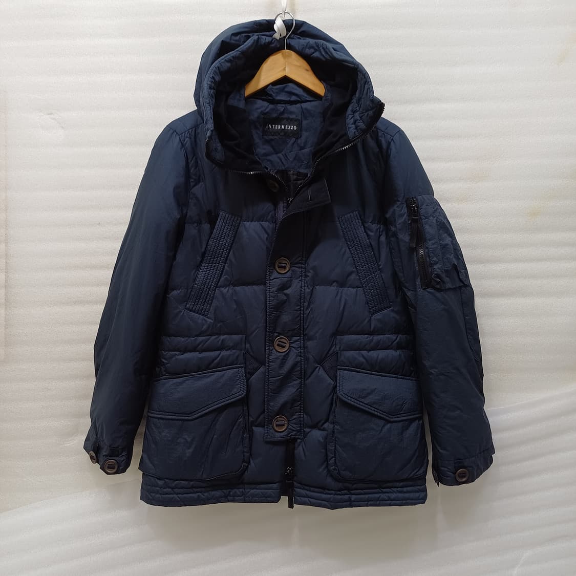 인터메조 남성 다운 후드 패딩 자켓 남성 L 겨울 가벼움 사랑봉봉 상품이미지1