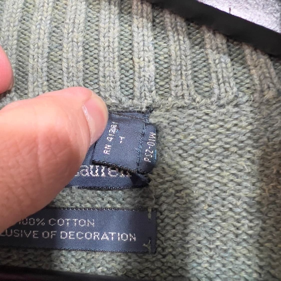 폴로 랄프로렌 반집업 니트 상품이미지6