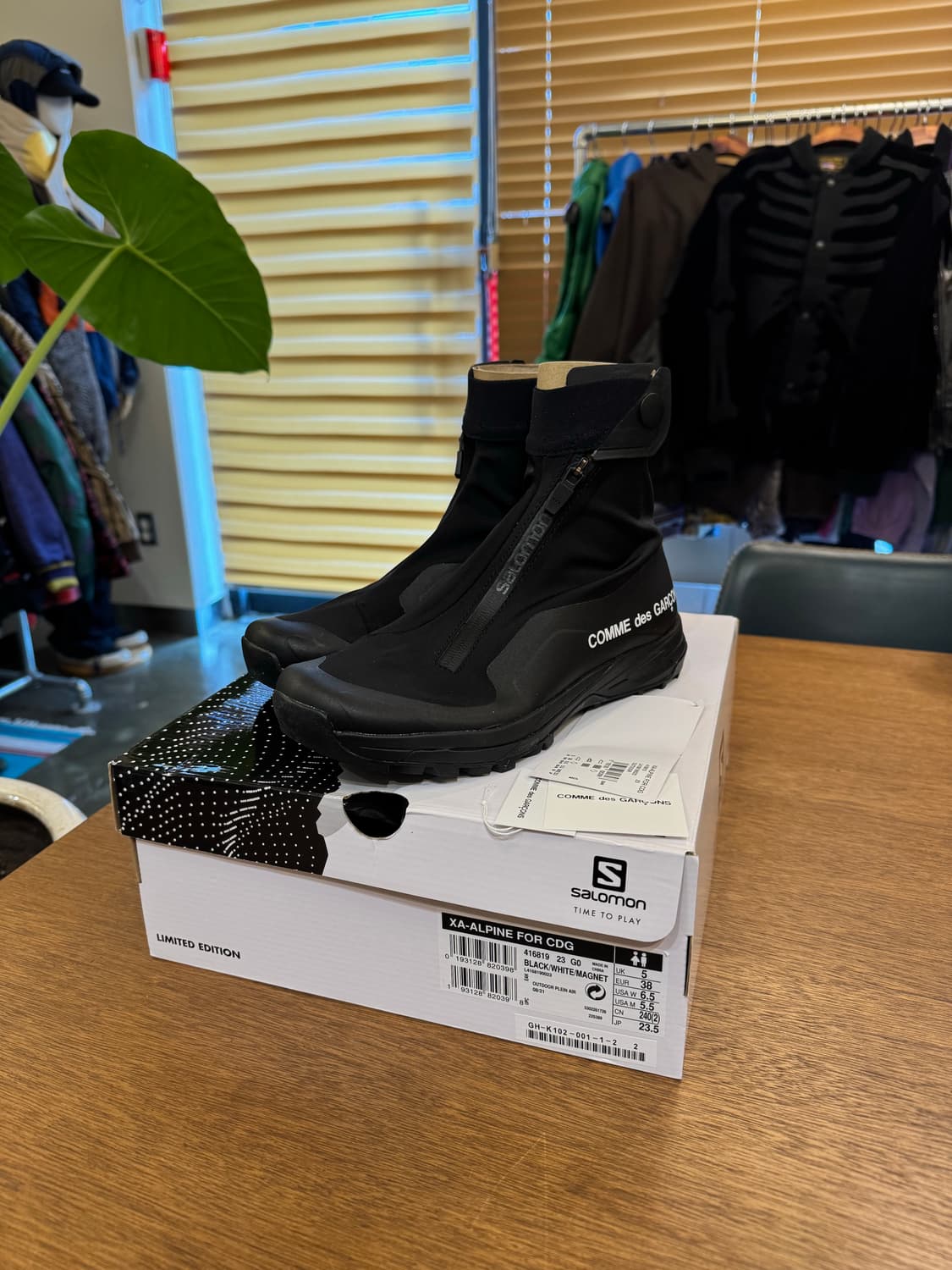 [235mm] 꼼데가르송 x 살로몬 XA-알파인2 블랙 상품이미지7