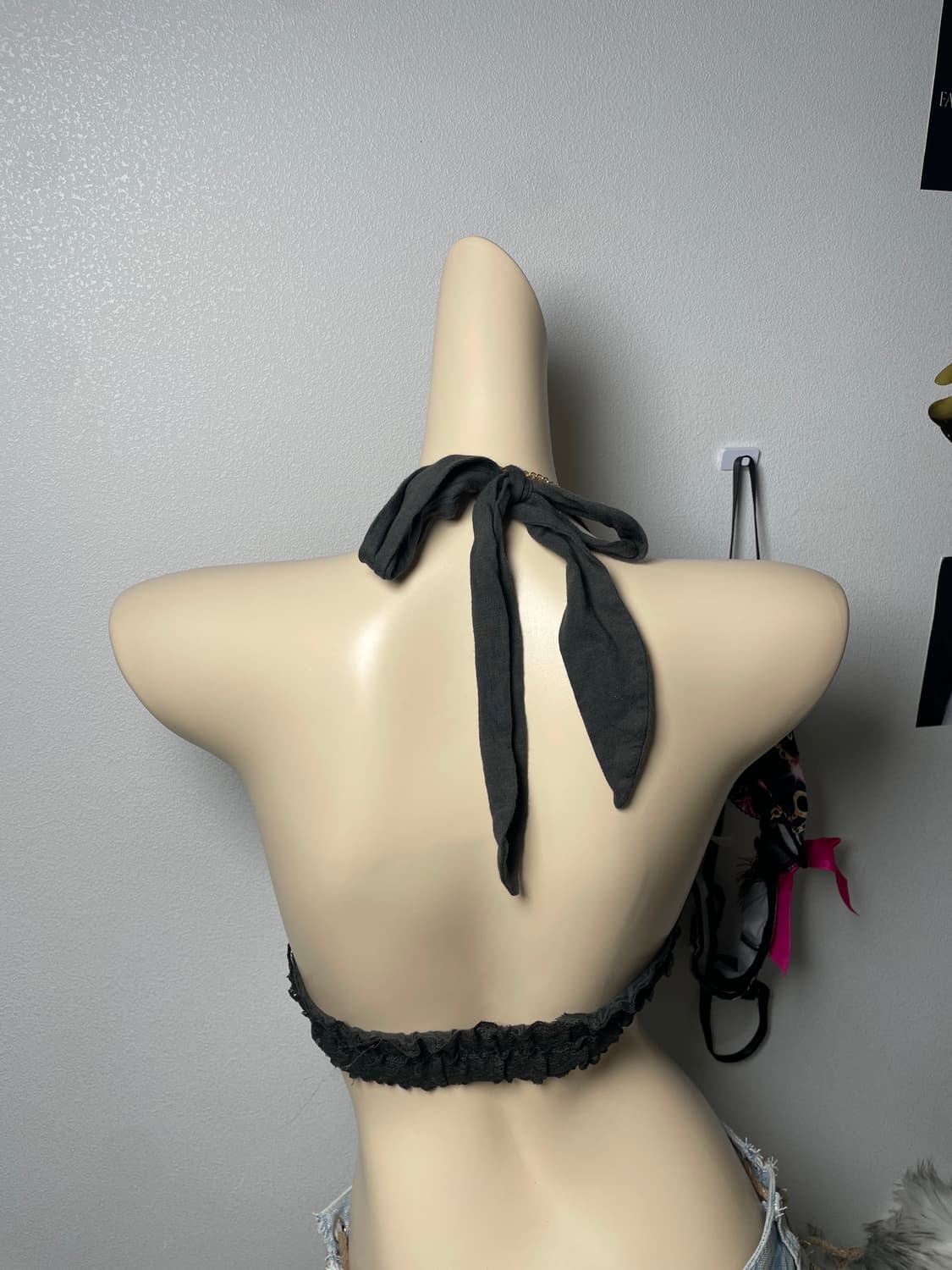 오네갸루 드레이프 탑 홀터넥 세트 상품이미지5