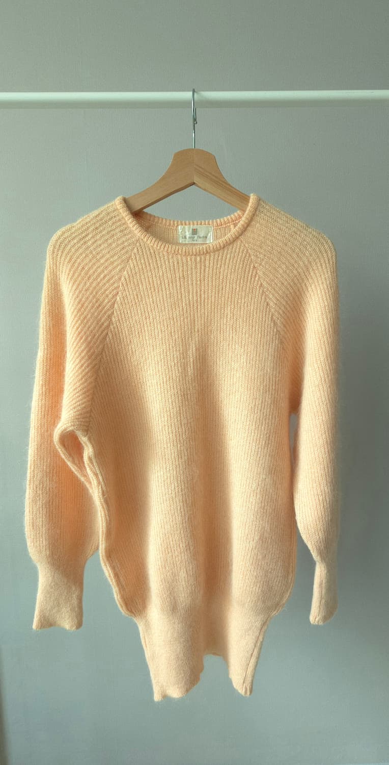 살구빛 키드모헤어 니트 - Lil pour l'autre Paris 상품이미지7