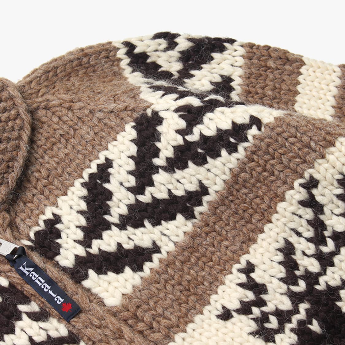  KANATA "Brown Knit Zip-up" 상품이미지6