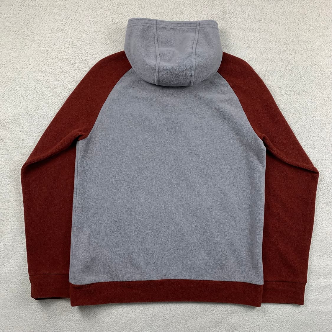 파타고니아 MICRO-D 플리스 후디 버건디/그레이 상품이미지2