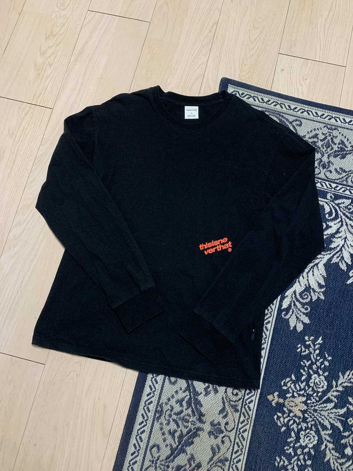 Thisisneverthat 검정 롱슬리브 긴팔 티셔츠 M 상품이미지1