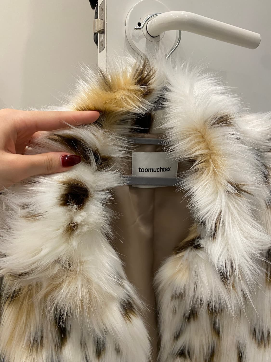 투머치택스 tmt 레오파드 퍼자켓 상품이미지3