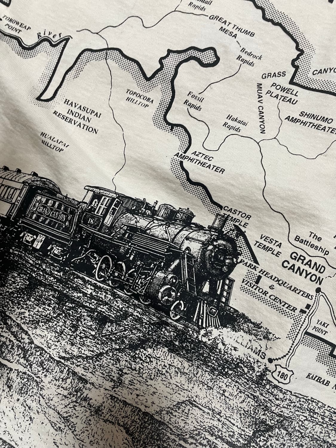 Grand Canyon Railway 올오버 프린트 티셔츠 상품이미지8