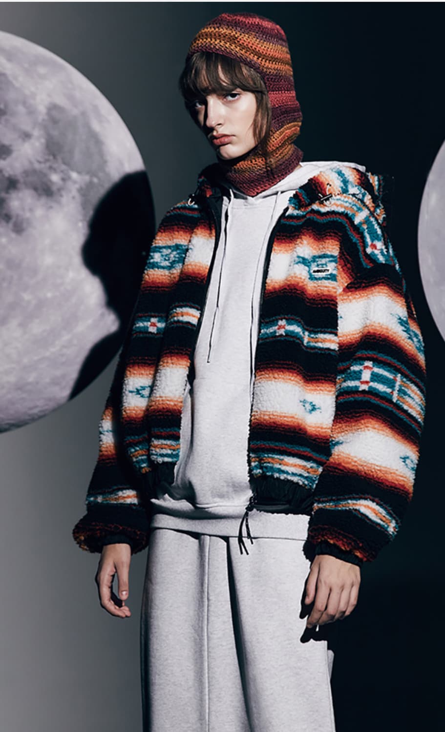 쥬시쥬디X 홀라인 나바호 문양 플리스 자켓   상품이미지3