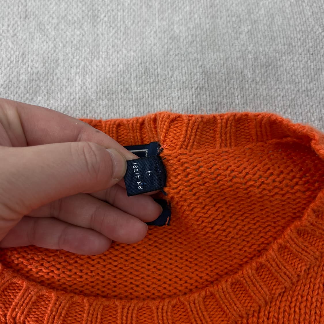 110 폴로 랄프로렌 코튼 오렌지 니트 상품이미지5