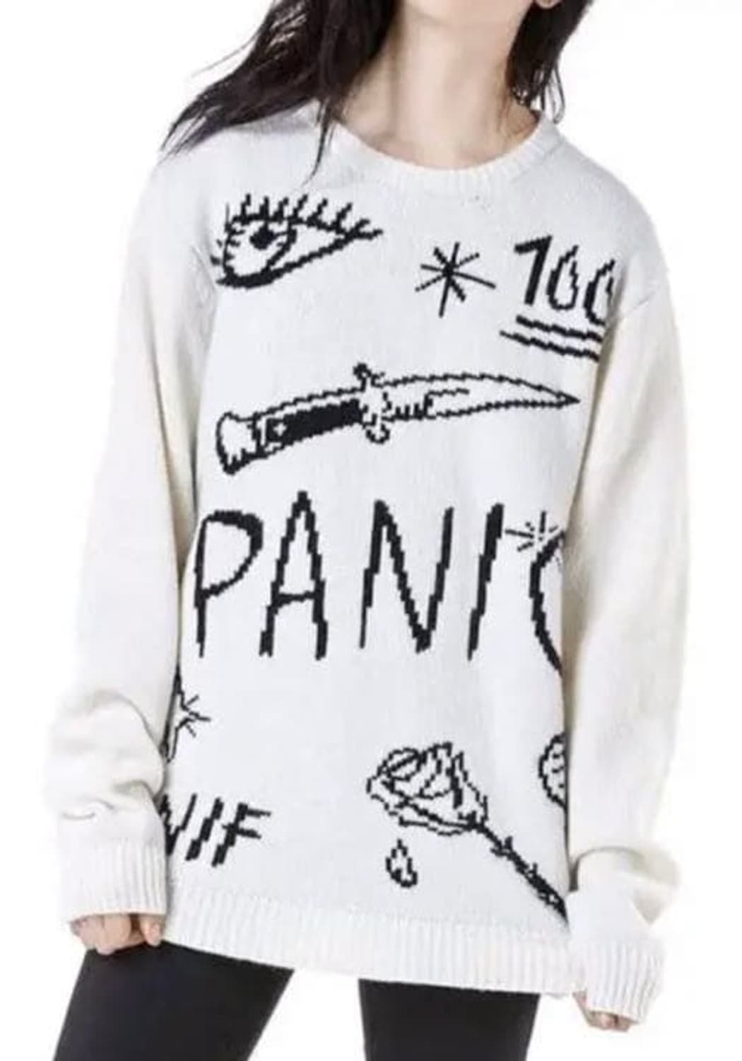 UNIF 유니프 No Wi-Fi 니트 M(래퍼 원 착용) 상품이미지2